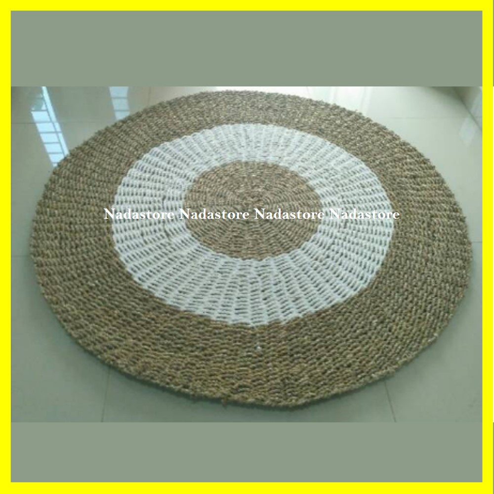 Rug seagrass 120cm Natural Putih Natural