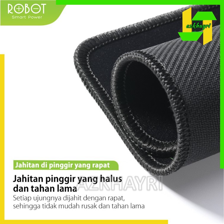 Mousepad Anti Slip ROBOT RP01 Gaming Polos Hitam Murah Rubber Original MP01