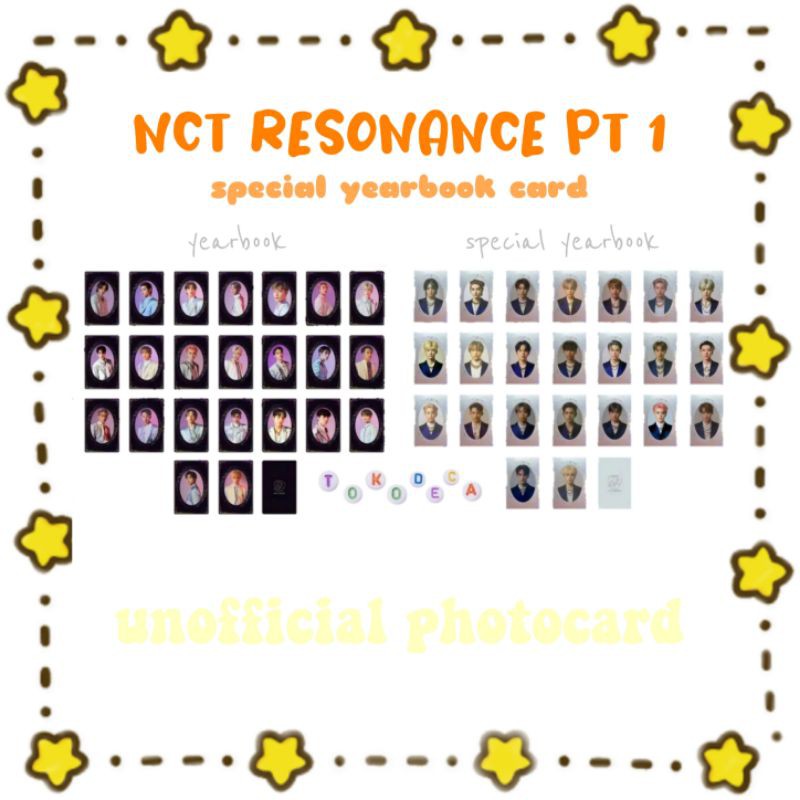 [READY] Unofficial Photocard Special Yearbook NCT 2020 Resonance Pt. 1 with Toploader & Freebies
