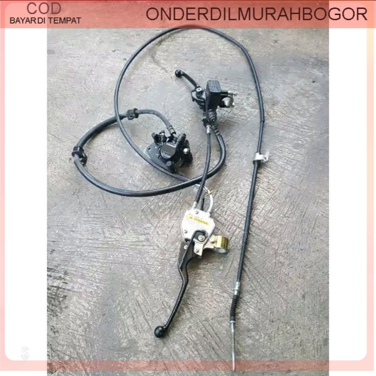 Satu set rem depan kaliper master rem combi brake copotan Honda vario 150 pnp vario 125 led