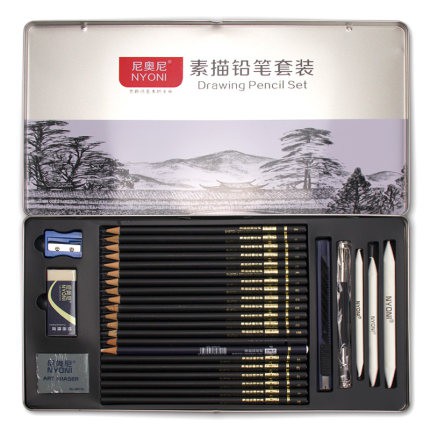 

nyoni drawing/sketch pencil set in tin box