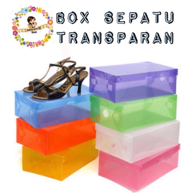 Box sepatu transparan