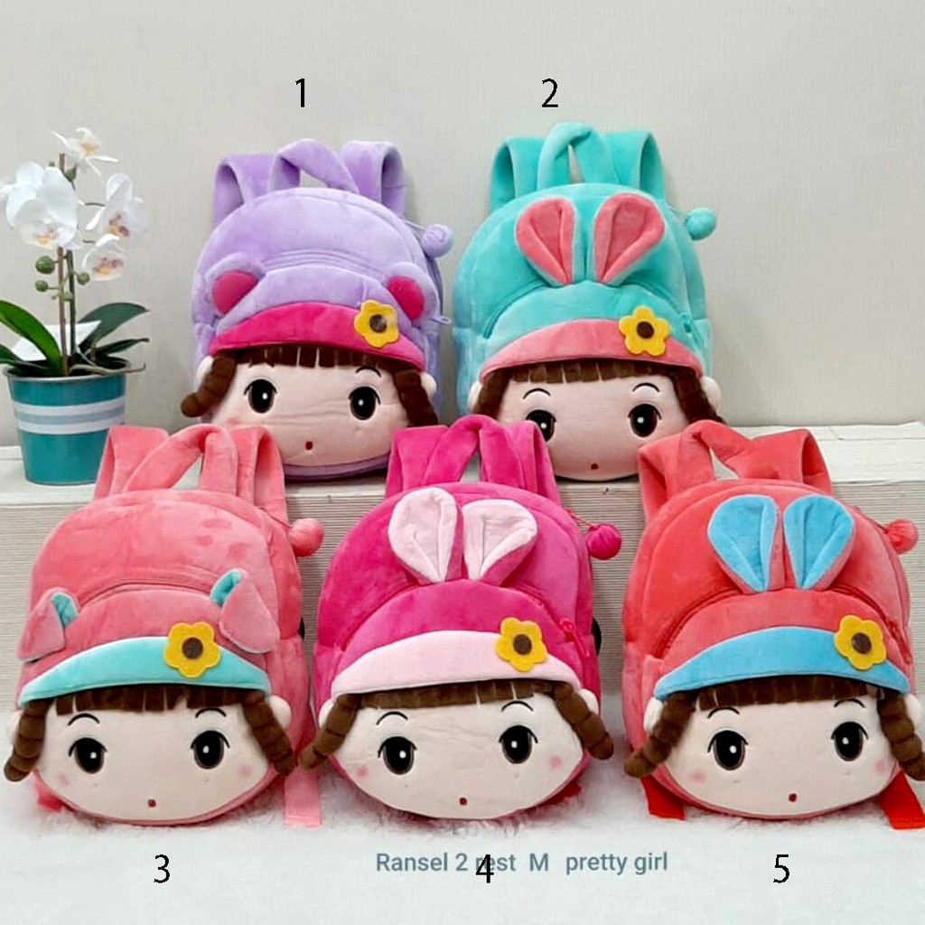 tas ransel boneka pretty metoo angela 25cm tas sekolah