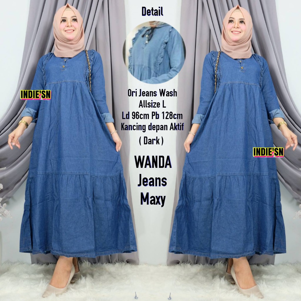 GAMIS MIMMA / WANDA JEANS MAXI JEANS ORIGINAL KEKINIAN BR