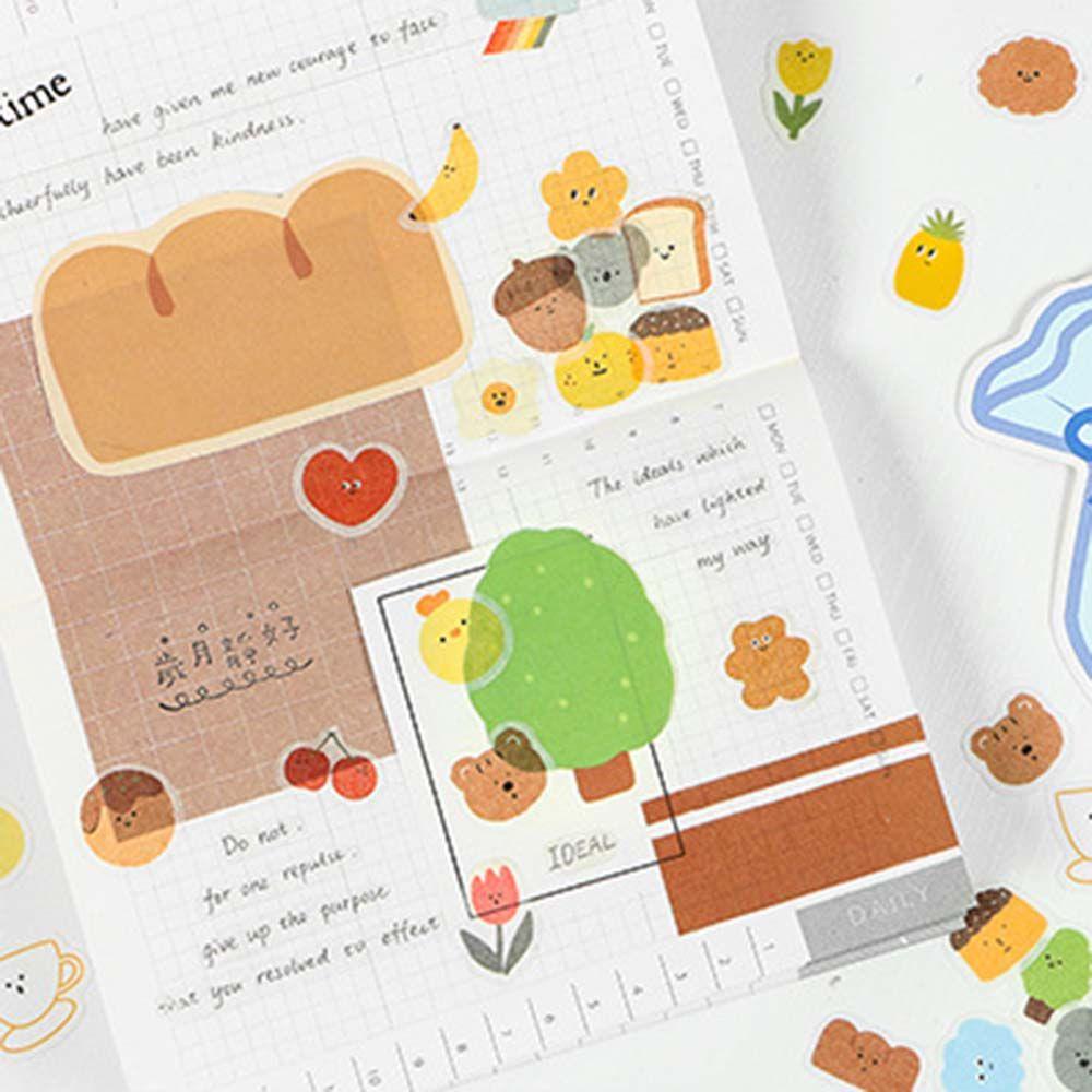 Lanfy Stiker Dekorasi Mini Siswa Tangan Akun Label Album Lovely Day Series DIY Stickers