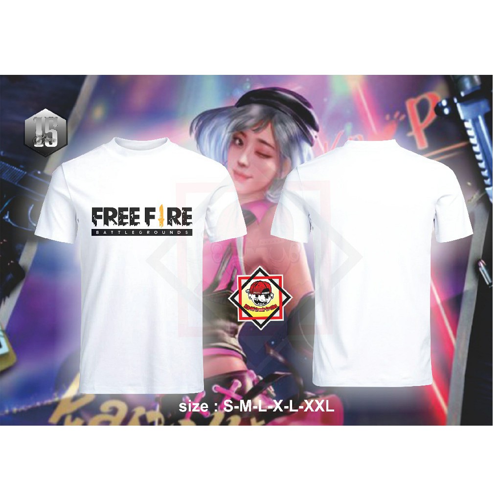 KAOS FREE FIRE DESAIN MEWAH / KAOS CUSTOM KATUN COMBAT 30'S