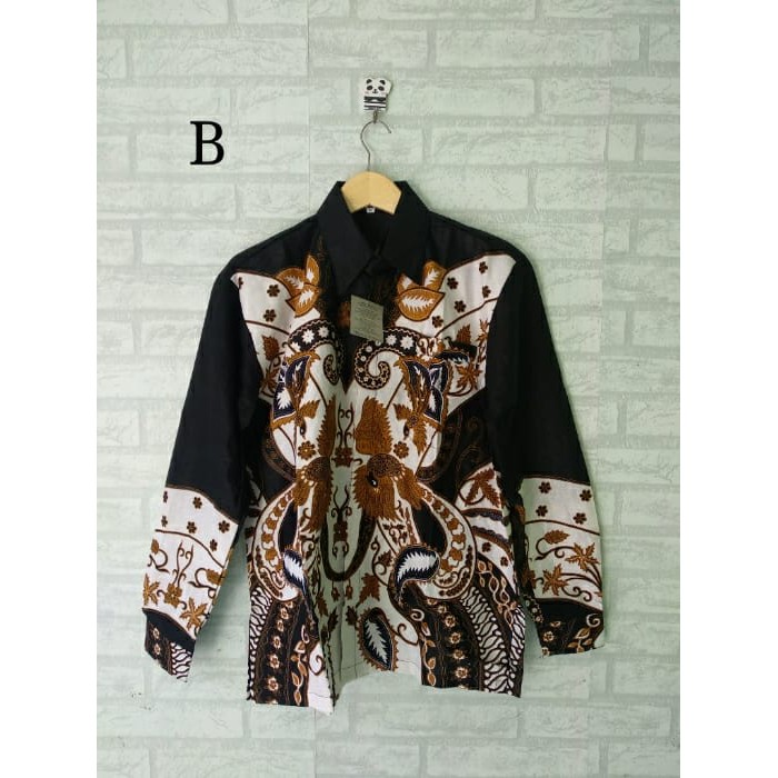 kemeja batik pria lengan panjang