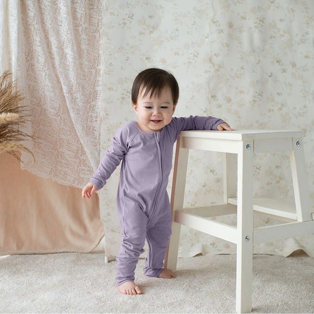 KOTTONVILLE Takoyakids Essentials Azuki Zipper Sleepsuits Resleting Sleepsuit piyama tidur