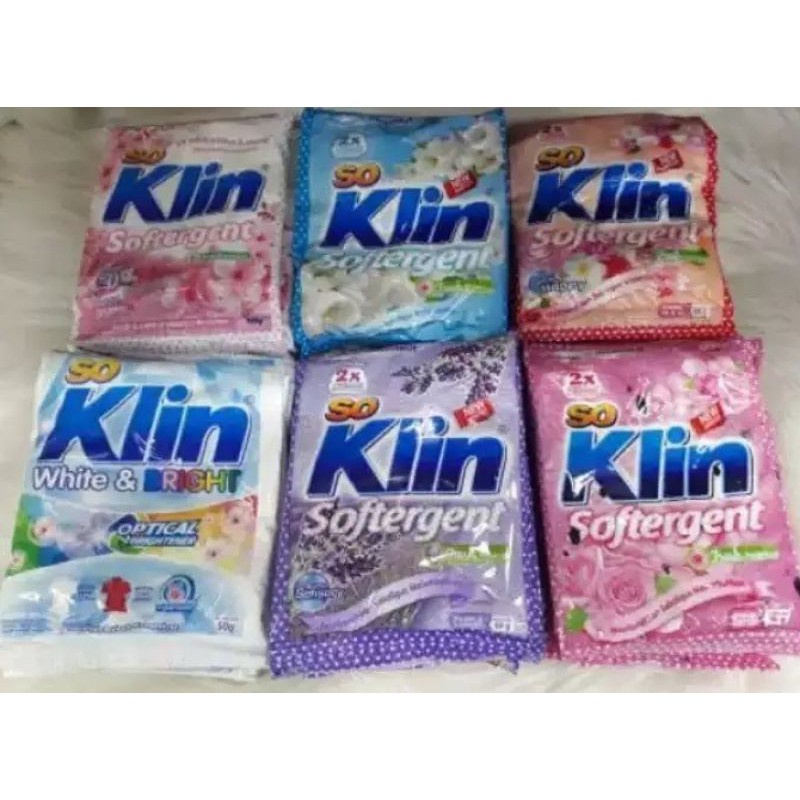 SOKLIN SOFTERGENT BUBUK RENCENG ISI 6pcs × 50gr // SO KLIN RENCENG MURAH 1000