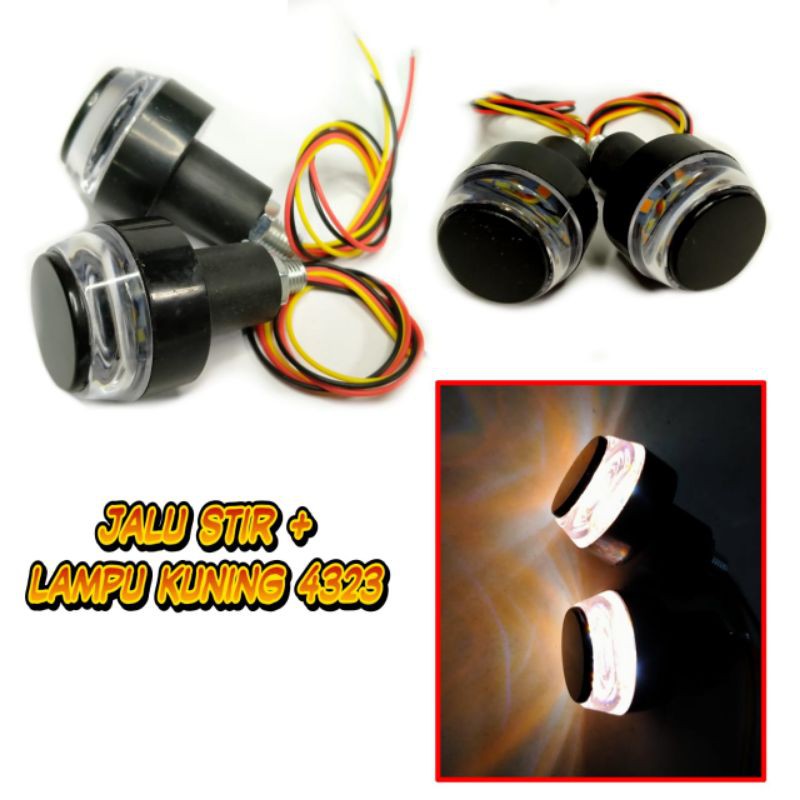 Lampu Sein Jalu Stang Reteng Bar End