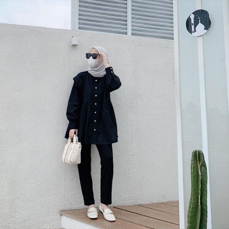 Moia Top Black Fr Cottontrend