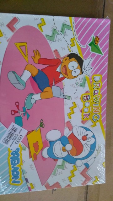 (1 Buku-10 Lembar) BUKU GAMBAR A4 KIKY DRAWING BOOK CHILDREN DORAEMON UNICORN LOL BEARS CARS