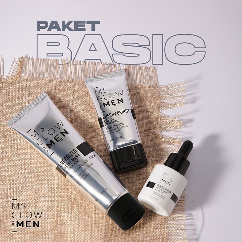 PAKET BASIC 3in1 MS GLOW FOR MEN ORIGINAL