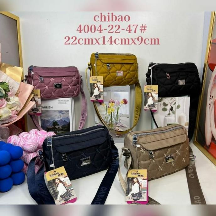 Tas Selempang Wanita Ori Chibao Bordir 4sleting CB4004