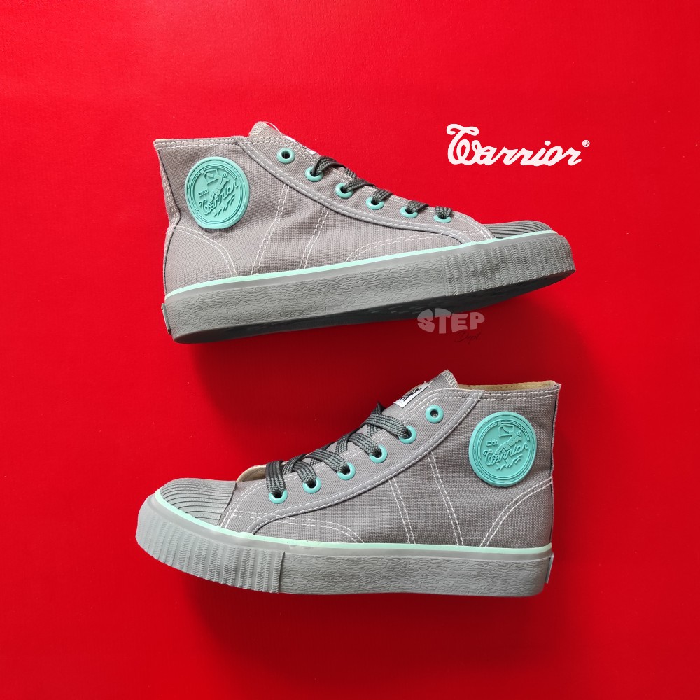 Sepatu Warrior Classic HC Grey Tosca - Warrior High Abu-Abu Tosca