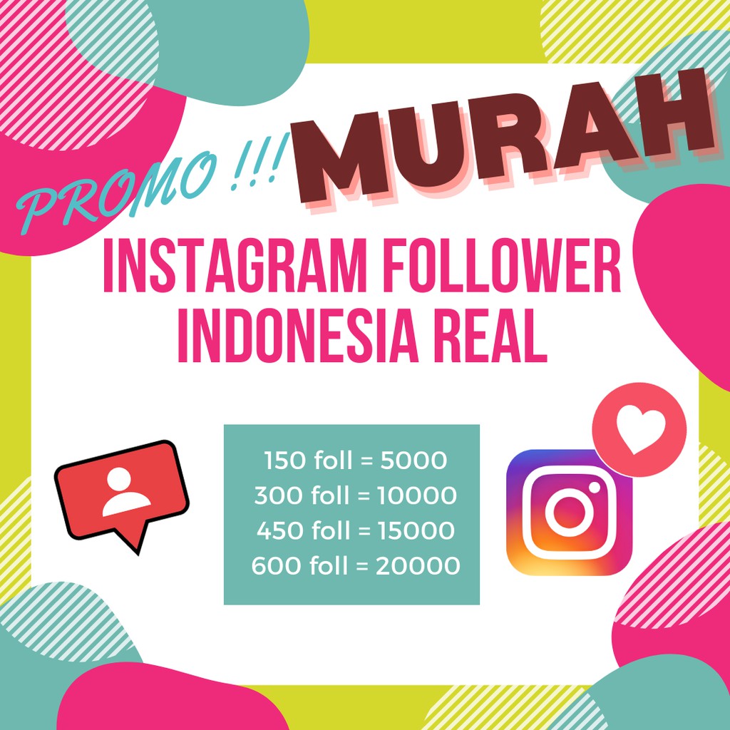[MURAH] INSTAGRAM FOLLOWER INDONESIA REAL