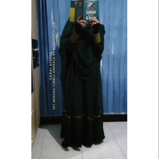 Gamis benang timbul by mumtaza hijab