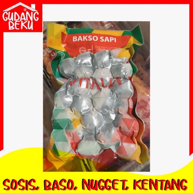 

Vitalia Baso Sapi Bakso sapi 270 gr Frozen food Bandung