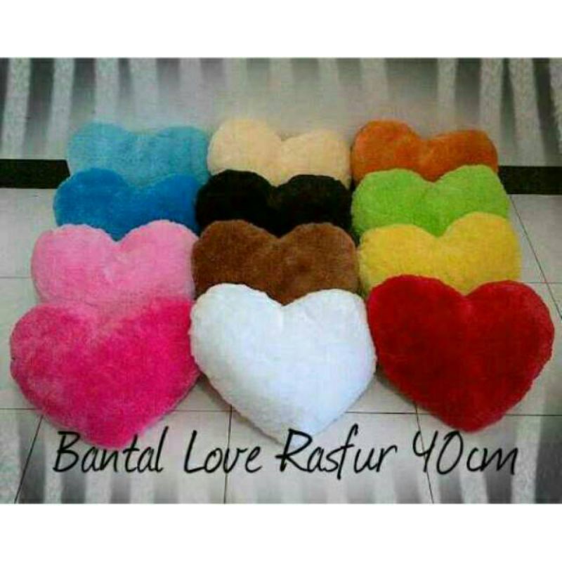 bantal sofa bahan rasfur / bantal kotak dan bantal love