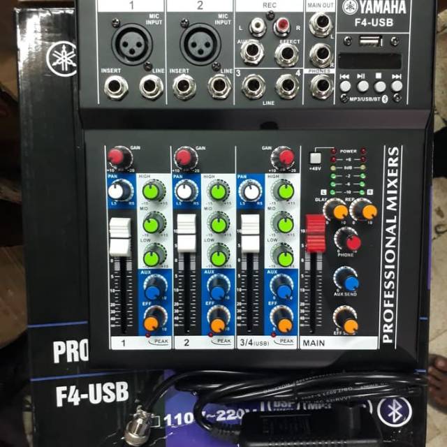 Mixer Audio Yamaha F4 USB Bluetooth TERBAIK