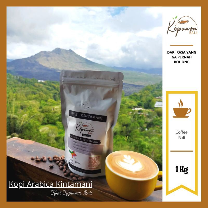 

BIJI KOPI ARABIKA KINTAMANI PREMIUM ASLI 1KG ( BIJI COFFEE ARABICA KINTAMANI )