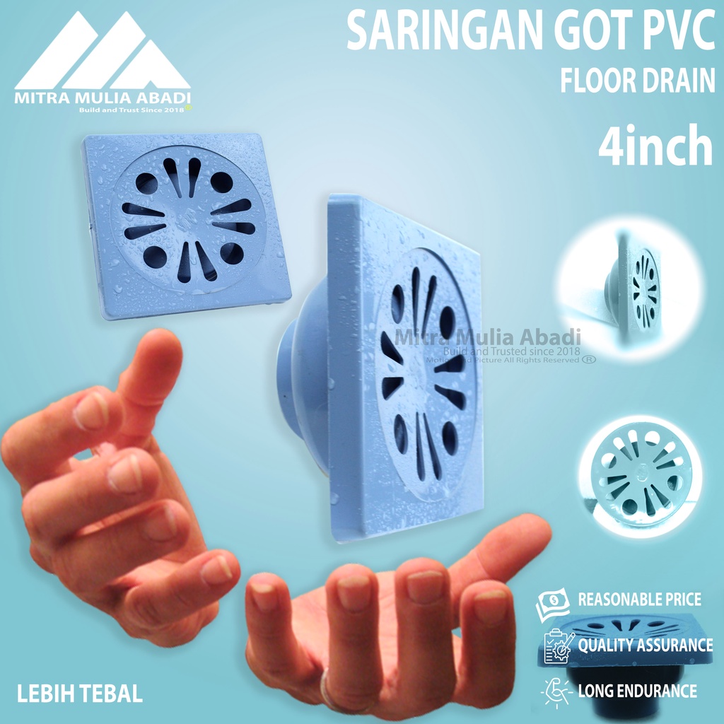 Saringan Got Plastik PVC 4inc / Saringan Got Kamar Mandi / Floor Drain