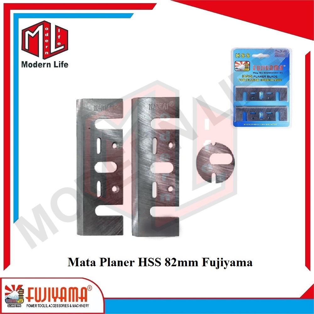 FUJIYAMA Mata Planer Blade HSS 82mm / Mata Serut Planer Kayu HSS 82mm