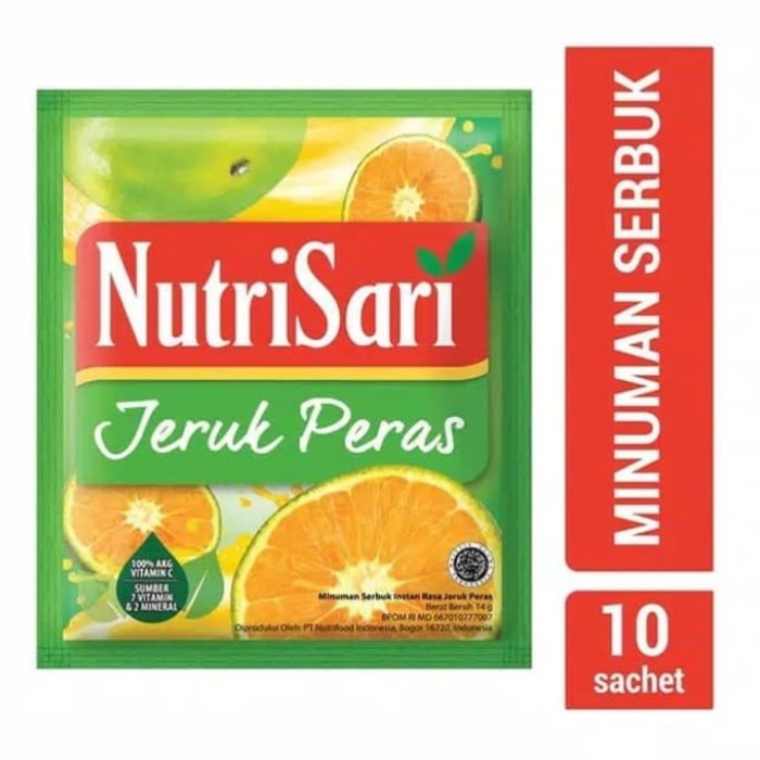 

Lainnya-Minuman-Bubuk- Nutri Sari Nutrisari Jeruk Peras 10 Sachet Pcs 10Sachet 10Pcs -Bubuk-Minuman-