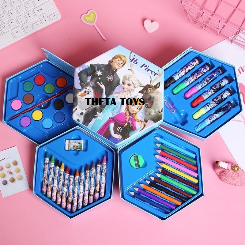 

CRAYON SET ISI 46 PCS ALAT MEWARNAI ANAK ANAK MAINAN EDUKASI ANAK SET CRAYON SPIDOL MEWARNAI