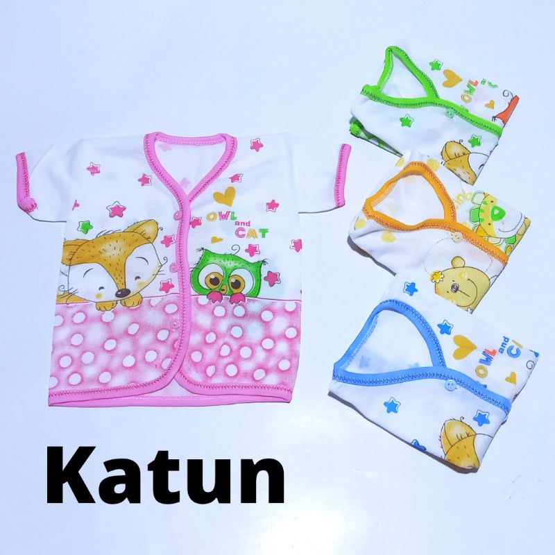 Baju Bayi KATUN Lengan Pendek   Atasan Bayi Newborn TC / Baju Pendek Perlengkapan bayi baru lahir Grosir Baju Bayi