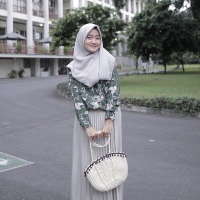 PATTERN SHIRT RM 108 GREEN POPY