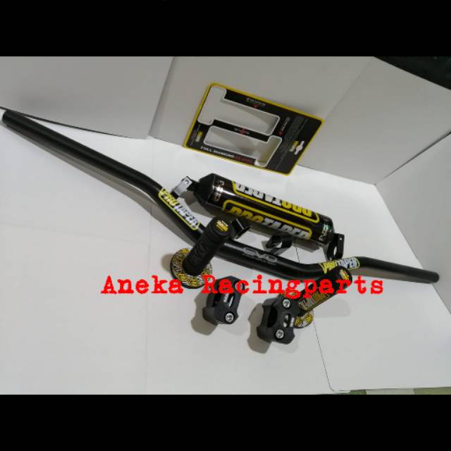 stang fatbar protaper carmichael evo tipe low set palang stang fuzion dan handgrip evo