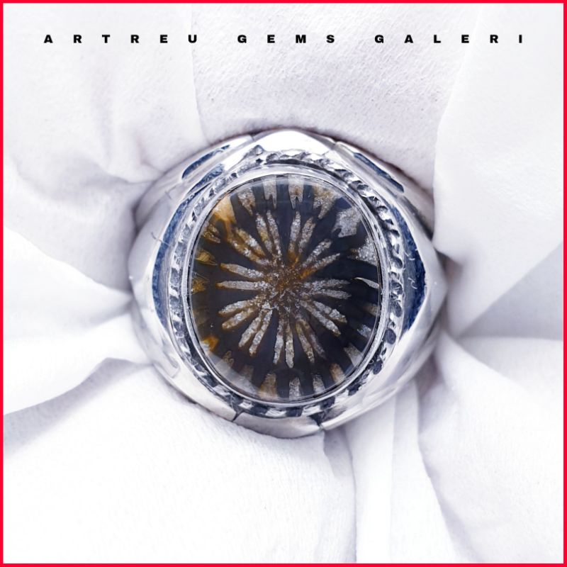 Batu Teratai Hitam Tunggal. batu gambar batu sulaiman batu kecubung batu bacan batu pirus batu zamru