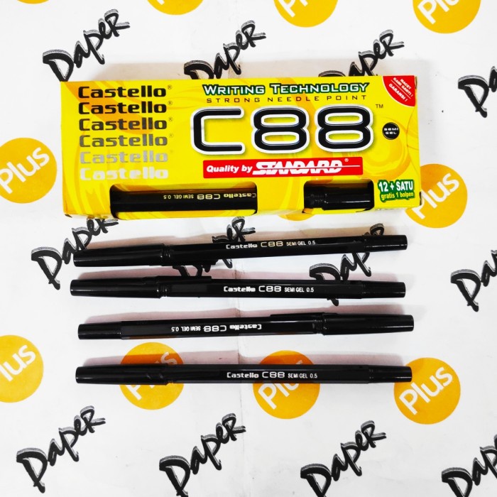 

Jualan Ballpoint / Pulpen Standard Castello C88 (13Pcs) Trendi