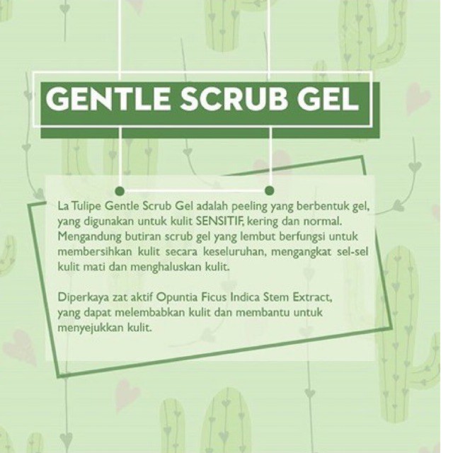 La Tulipe Gentle Scrub Gel dan Daily Soothing Lotion