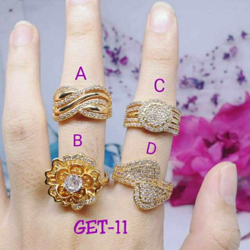 Cincin mewah full mata (GET-11) size 6-7-8