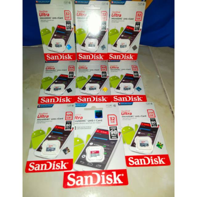 Memori sandisk 256 gb original, garansi resmi
