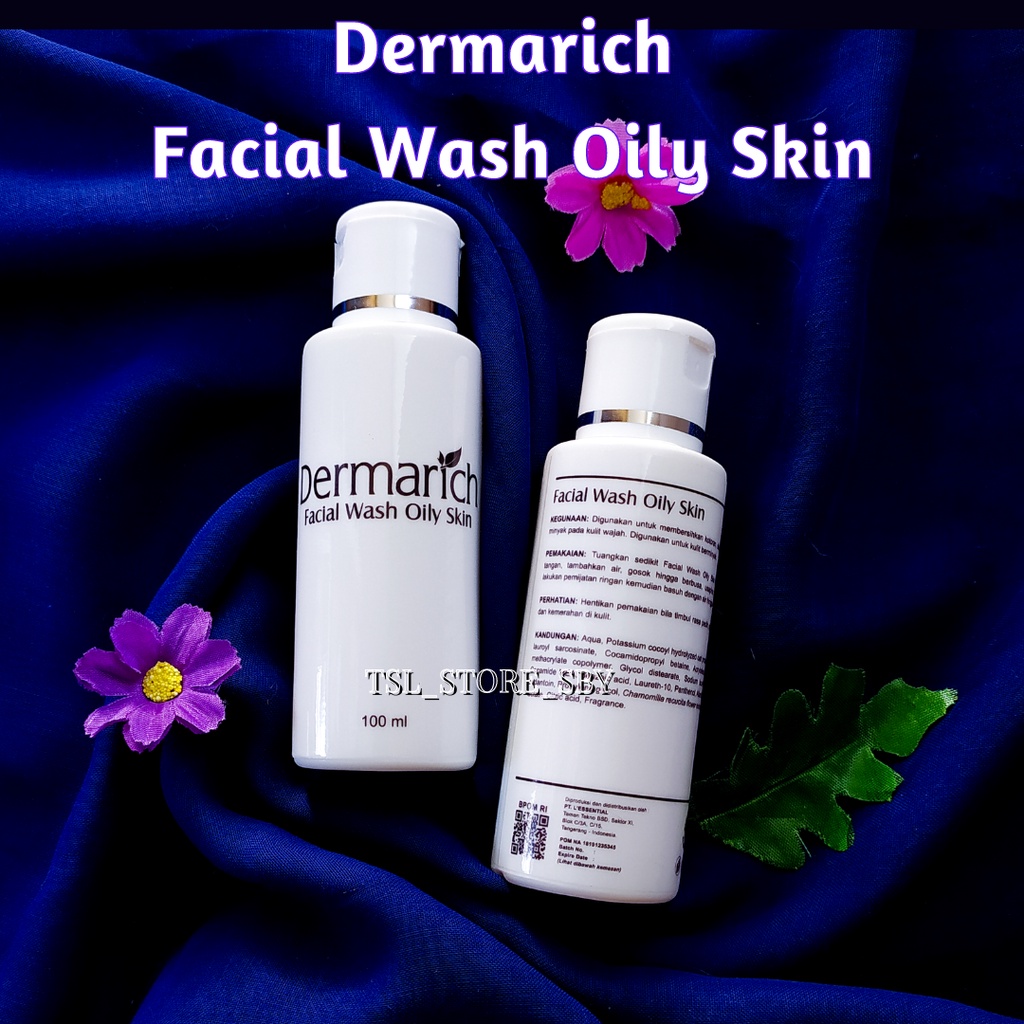 Dermarich Facial Wash For Oily Skin - Sabun Wajah Untuk Kulit Berminyak Dermarich