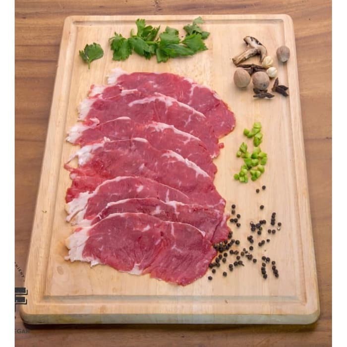

AUS Ribeye Prime Slice, Daging Shabu-Shabu, Beef Slice non-fat 500 gr