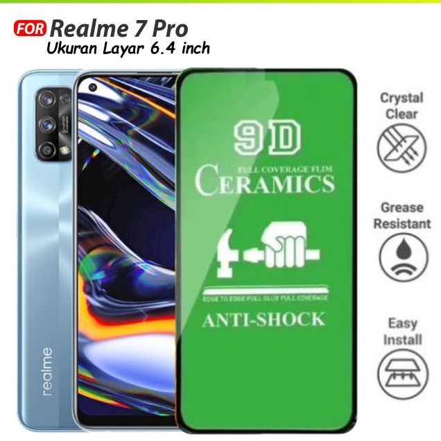 REALME 7 7 PRO 7i C17 ANTI GORES CERAMIC BENING CLEAR TRANSPARAN PLASTIK MIKA SCREEN GUARD FULL COVER PELINDUNG LAYAR