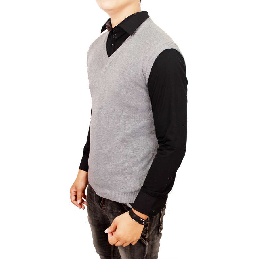 Mens Vest Outfits Rajut Abu Muda – FBL 27