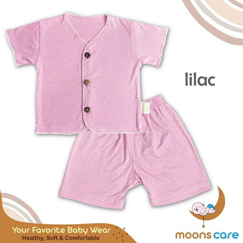 MOONS STELAN PENDEK POLOS PREMIUM NEWBORN/STELAN BAJU BARU LAHIR