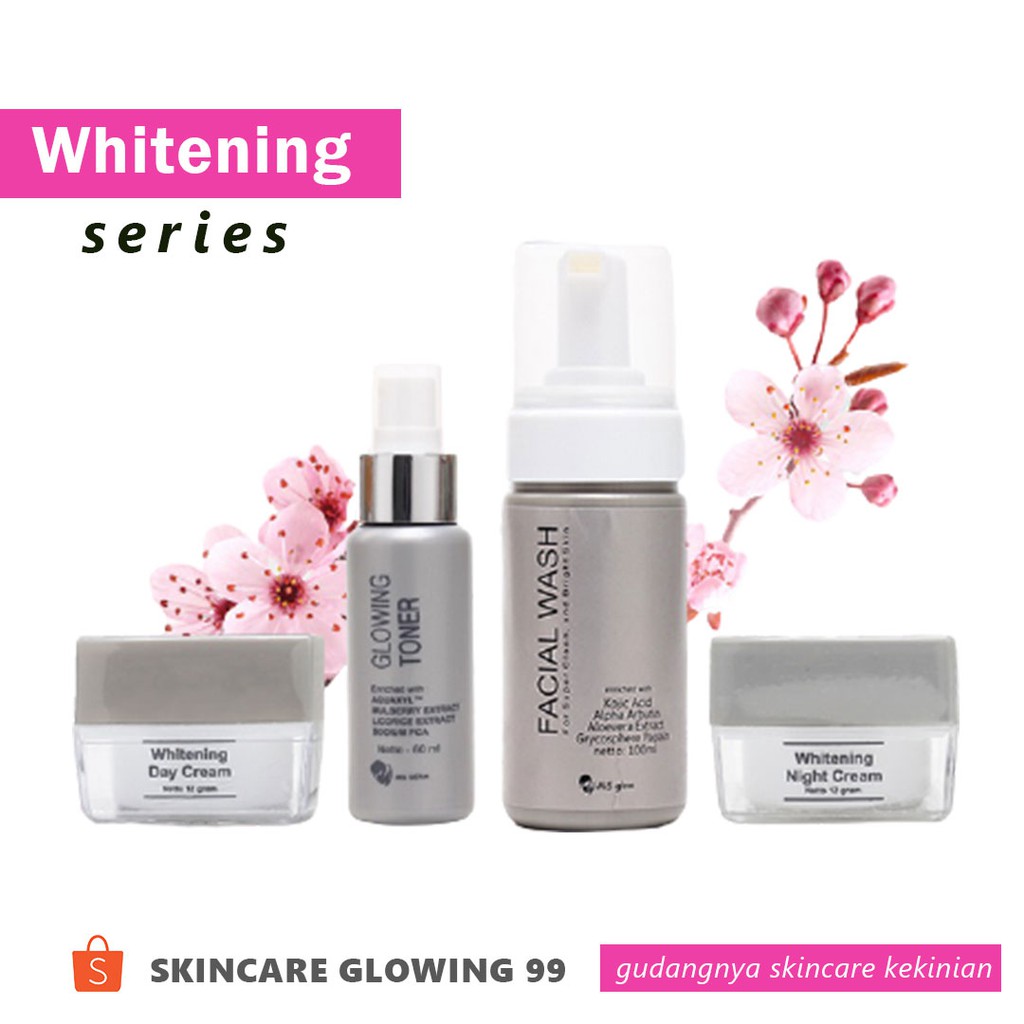 MS GLOW ORIGINAL WHITENING SERIES Manfaat Lebih Cepat Membuat Wajah
