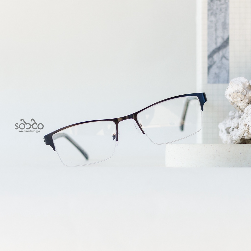 Kacamata half frame full besi -Manuhara 05-