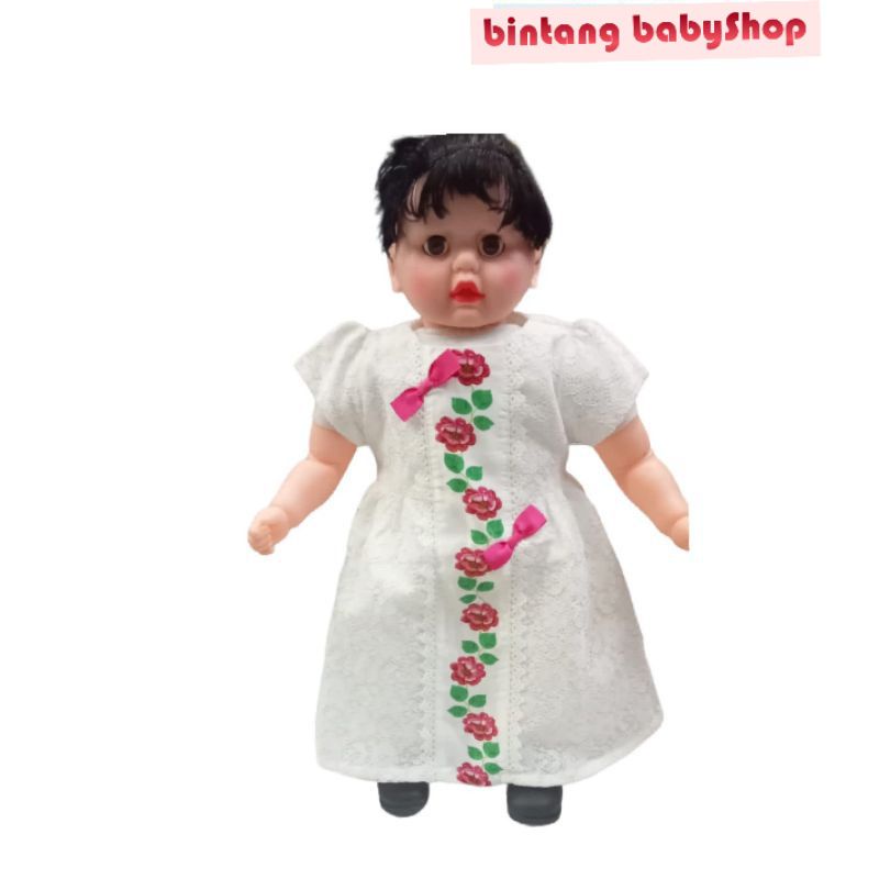 Dress Bayi Perempuan Baru Lahir Putih/Gaun Bayi