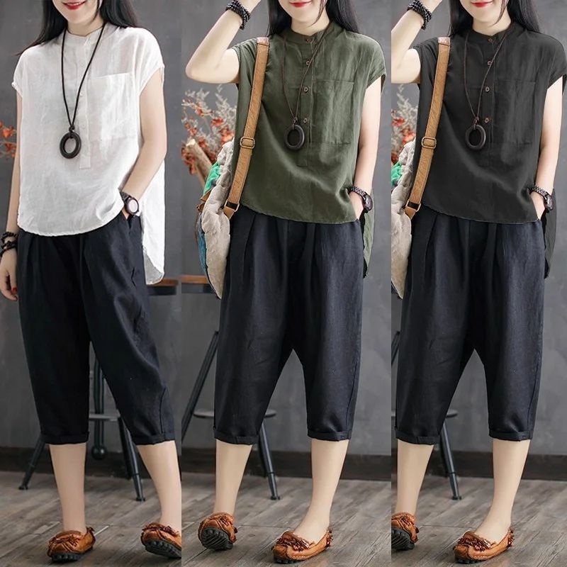 Mimi Blouse Crinkle - Atasan Wanita Korean Lengan Pendek