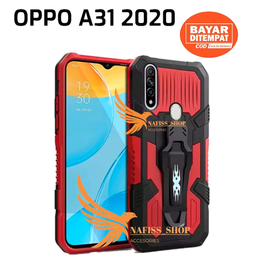 Oppo A31 2020 Armor Case Robot Oppo A31 2020 Hard Case Belt Clip Robot Transformer Soft Hybrid Leath