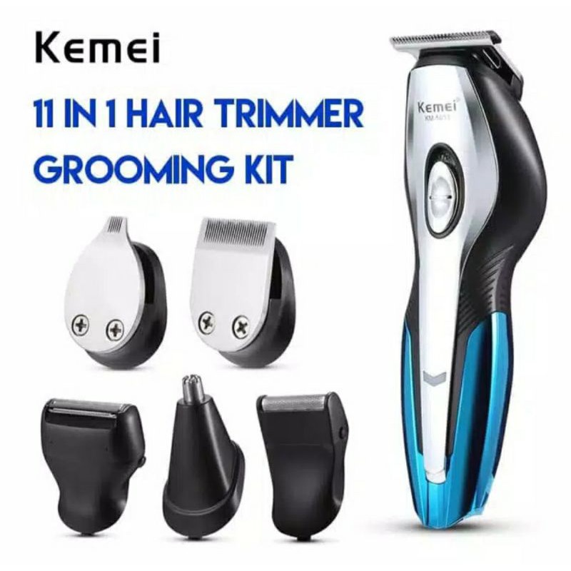 Alat Mesin Cukur Pangkas Rambut 11in1 Kemei Jenggot Kumis Pria Listrik Profesional Original Murah