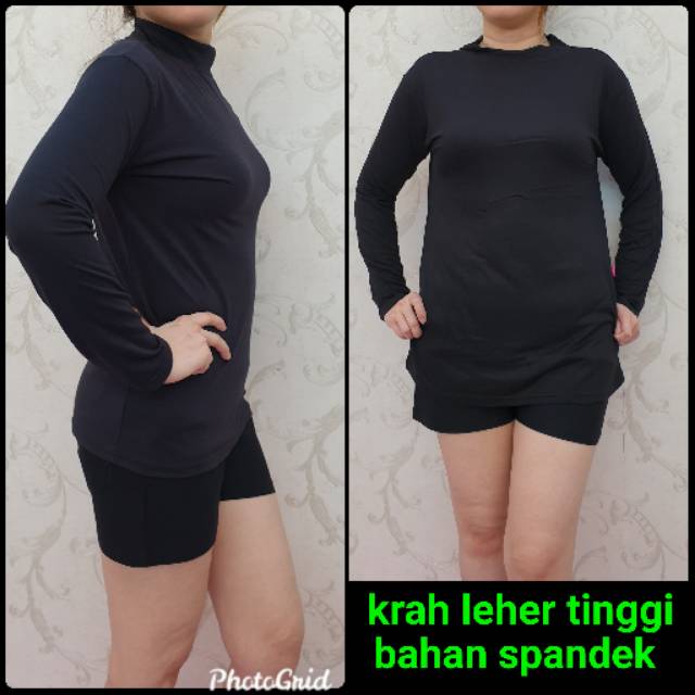 BH 132 Meygrosir krah leher tinggi spandek M.L.XL.XXL pjg