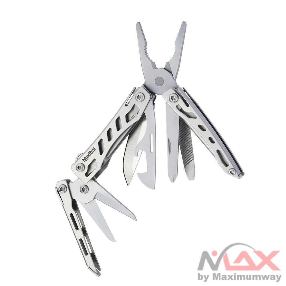 NexTool Pisau Lipat Multifungsi 10 in 1 Mini Knife Tool - KT5022 Warna Silver